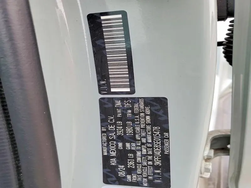 KIA ALL OTHER 2025 VIN 3KPFU4DE8SE015478