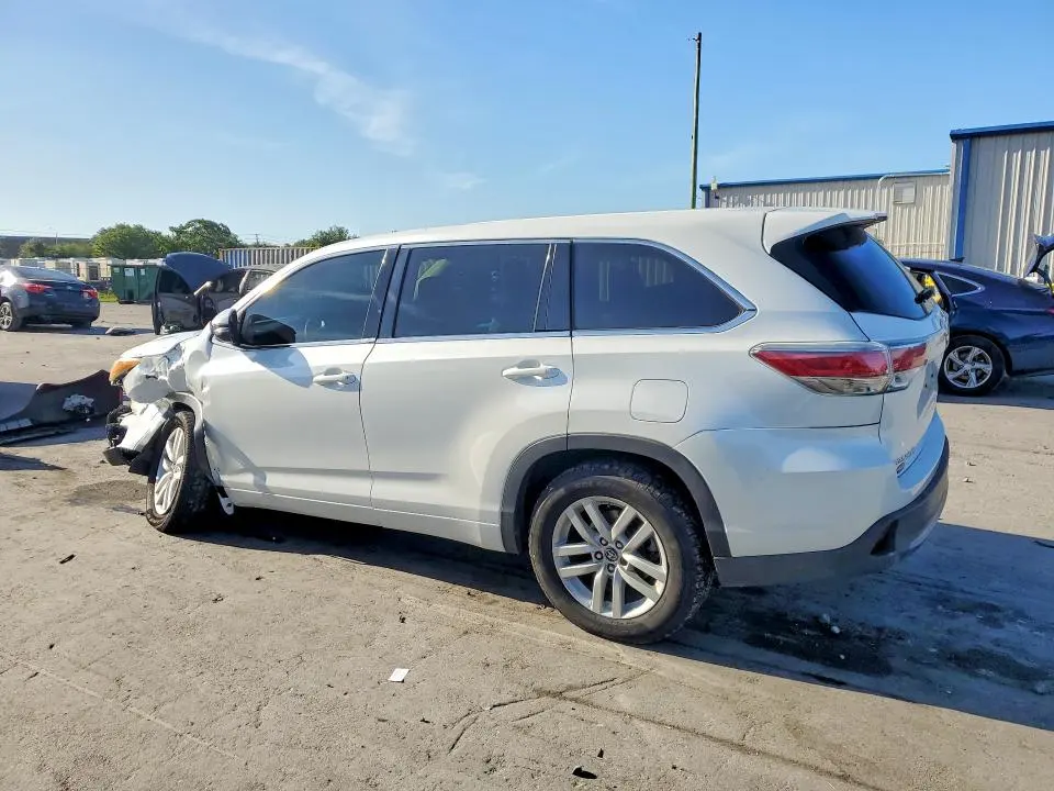 TOYOTA HIGHLANDER 2016 VIN 5TDZKRFH5GS166928