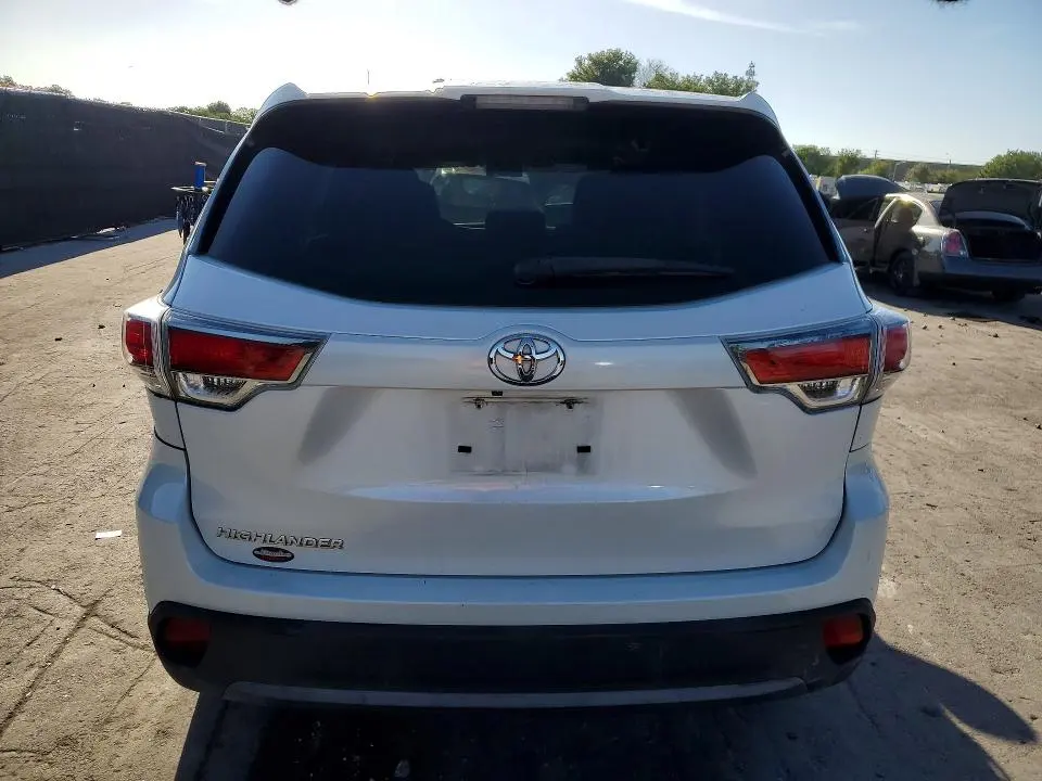 TOYOTA HIGHLANDER 2016 VIN 5TDZKRFH5GS166928