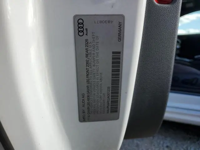 AUDI A5 2018 VIN WAUPNAF52JA001233