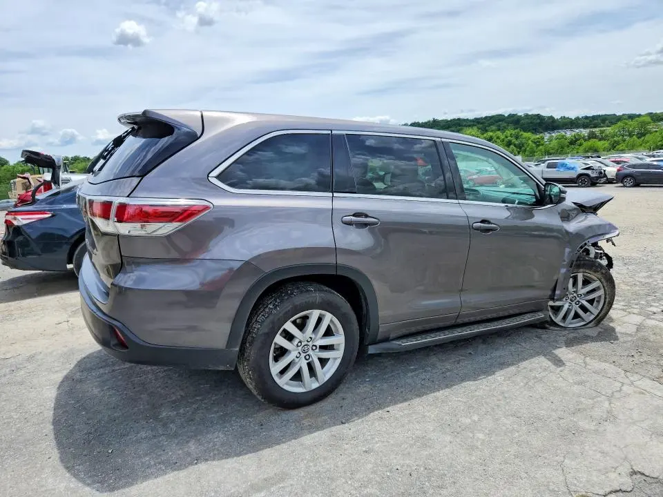 TOYOTA HIGHLANDER 2016 VIN 5TDZARFHXGS023007