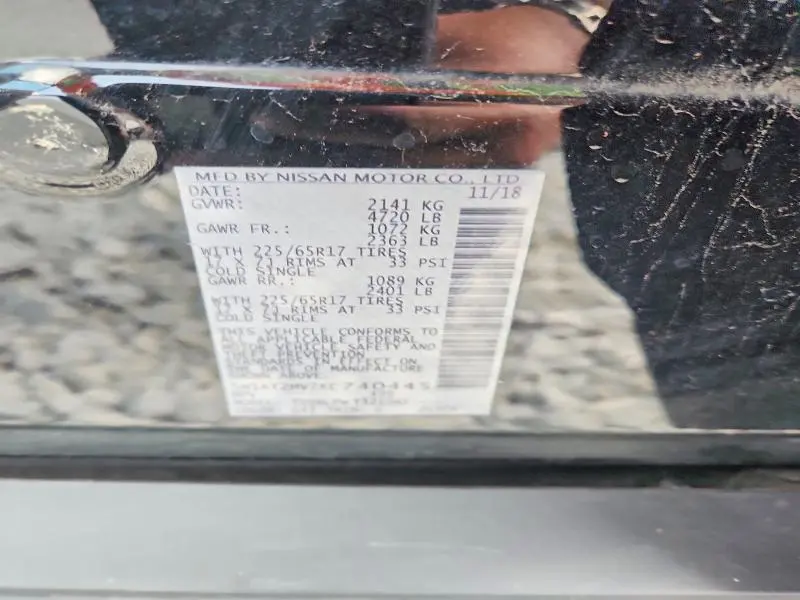 NISSAN ROGUE 2019 VIN 5N1AT2MV7KC740445