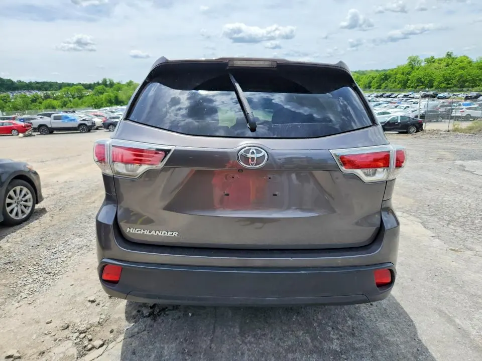 TOYOTA HIGHLANDER 2016 VIN 5TDZARFHXGS023007