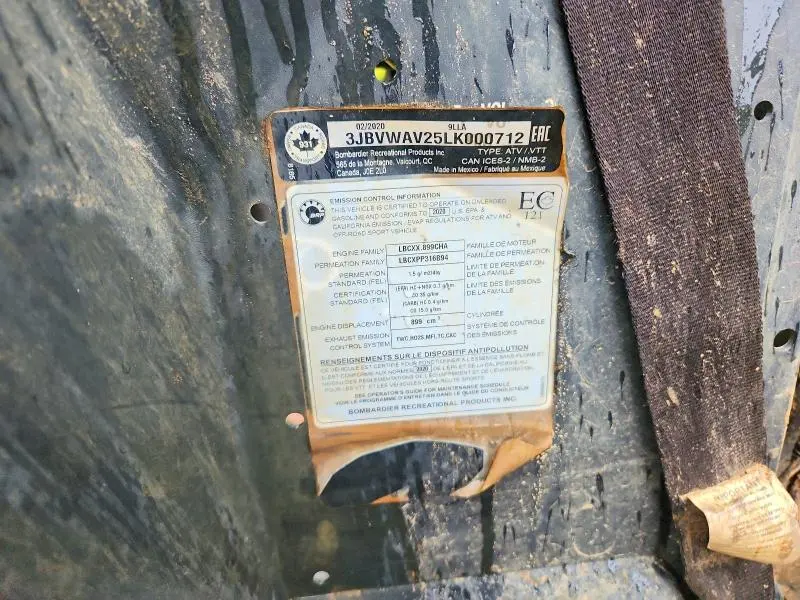 CAN-AM SIDEBYSIDE 2020