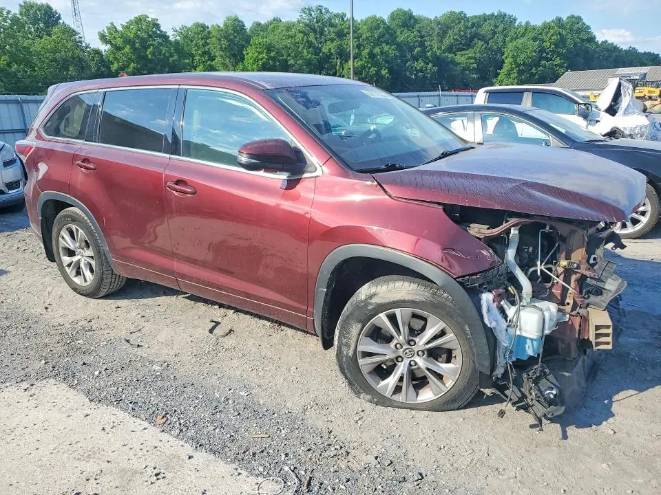 TOYOTA HIGHLANDER 2016 VIN 5TDBKRFH9GS337679
