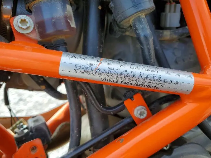 KTM MOTORCYCLE 2018