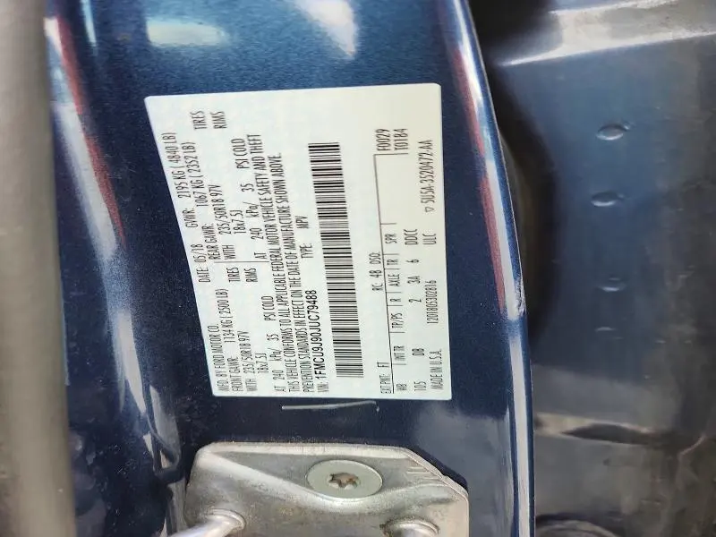 FORD ESCAPE 2018 VIN 1FMCU9J90JUC79488