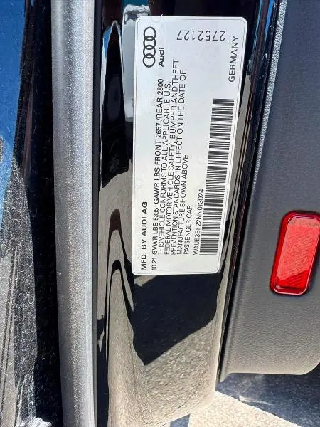 AUDI A6 2022 VIN WAUE3BF22NN013924