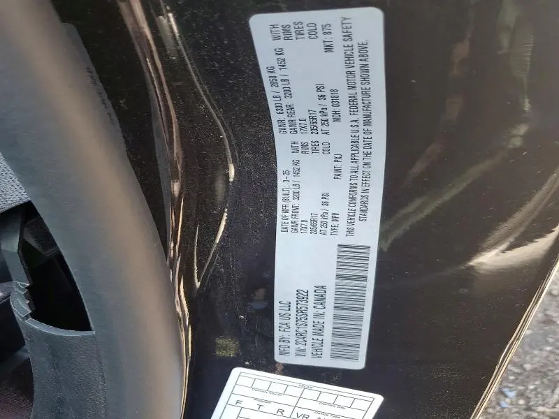 CHRYSLER PACIFICA 2025 VIN 2C4RC1S75SR573922