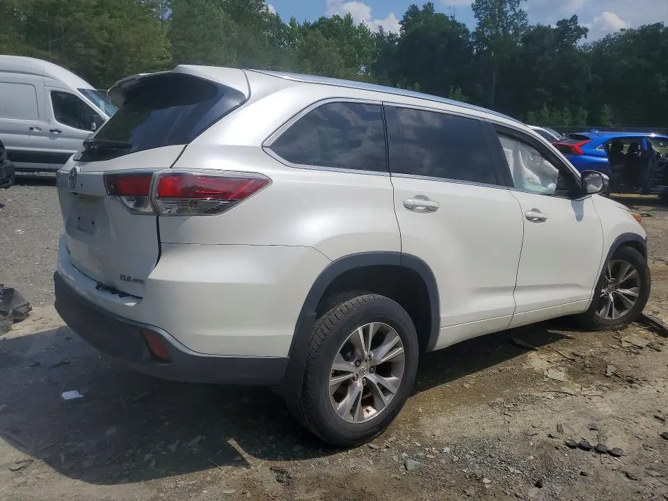TOYOTA HIGHLANDER 2015 VIN 5TDJKRFH9FS161873