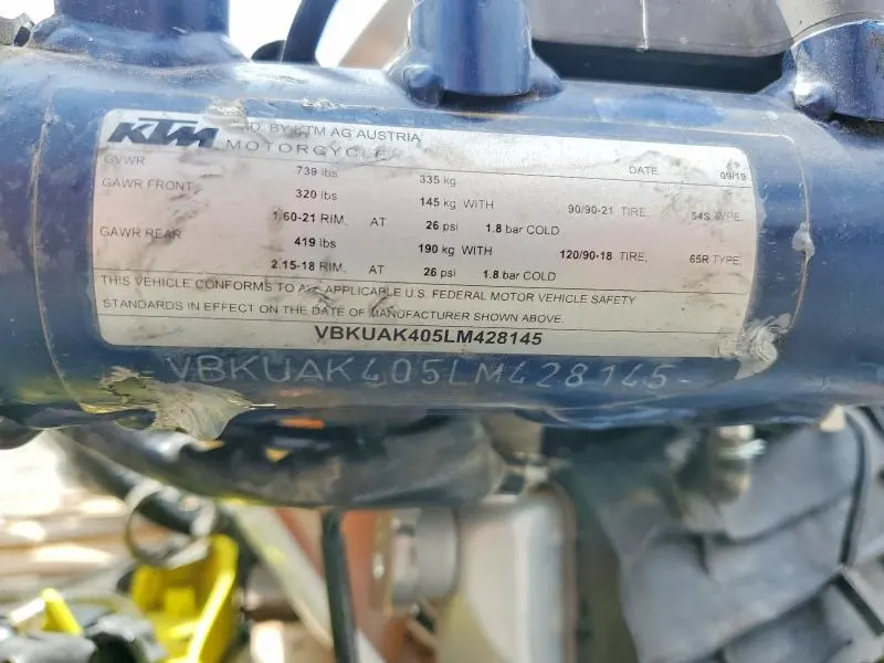 HUSQVARNA MOTORCYCLE 2020