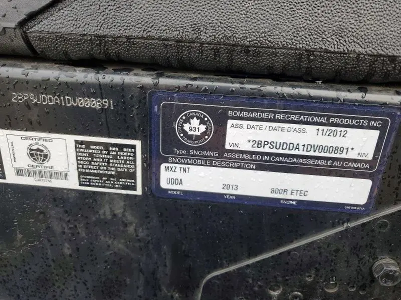 SKI-DOO MXZ TNT 80 2013
