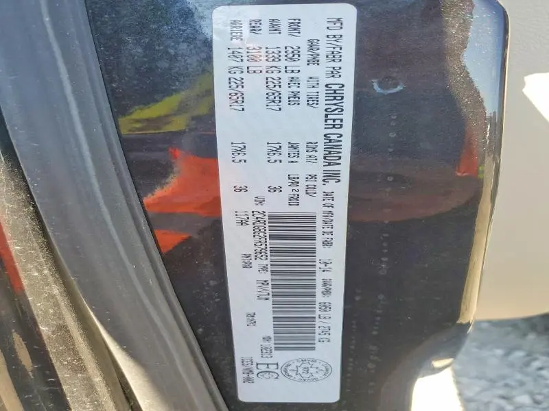 DODGE CARAVAN 2015 VIN 2C4RDGBG2FR579652