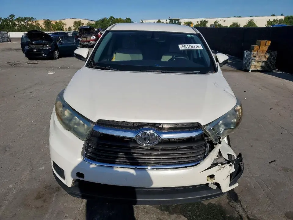 TOYOTA HIGHLANDER 2016 VIN 5TDZKRFH5GS166928